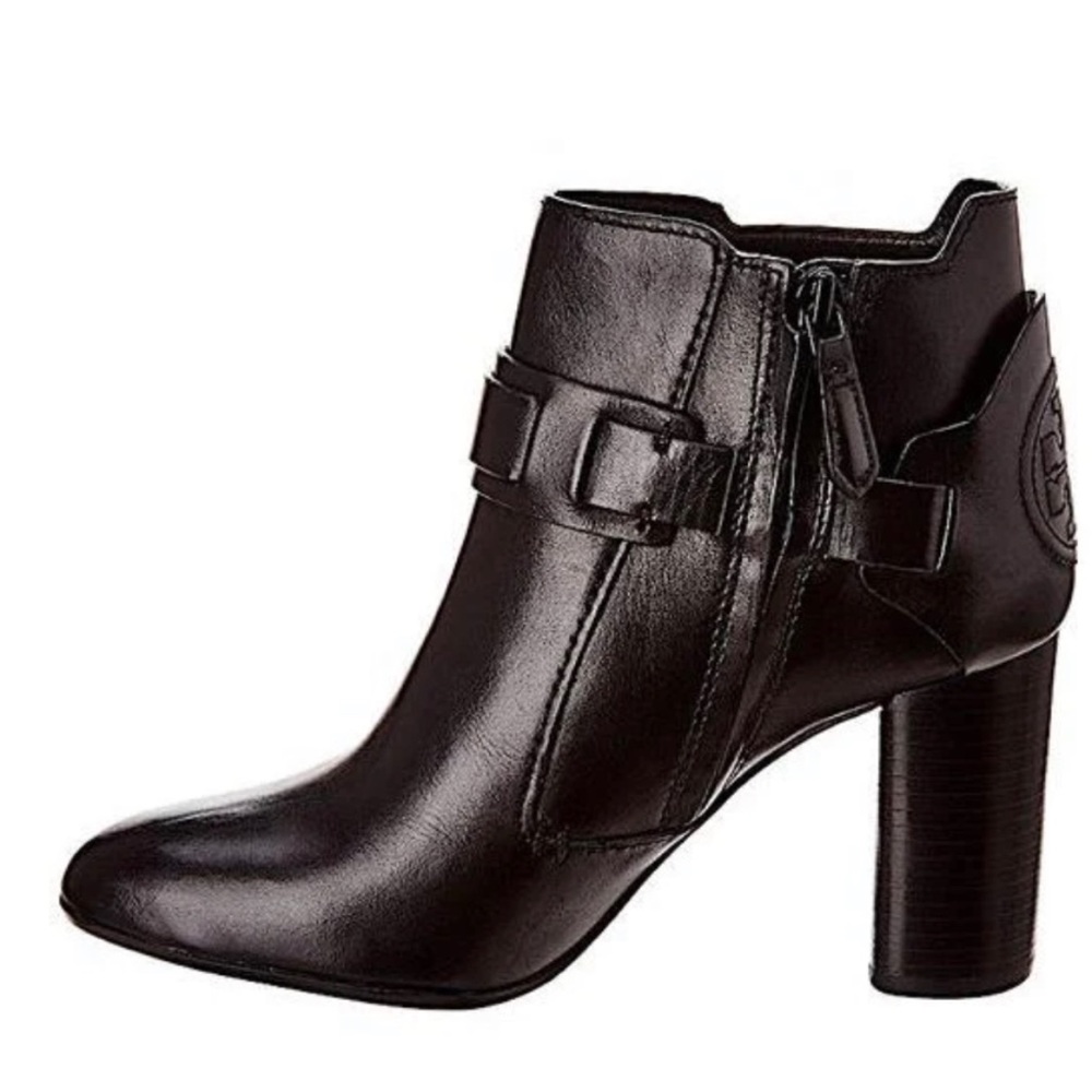 NEW TORY BURCH COLTON GALLEON BLACK LEATHERS BOOTS SIZE 7 - Picture 7 of 7